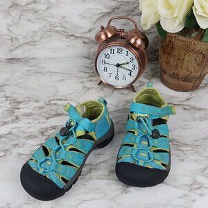 KEEN Newport H2 waterproof outdoor sport turquoise sandals kids size 13